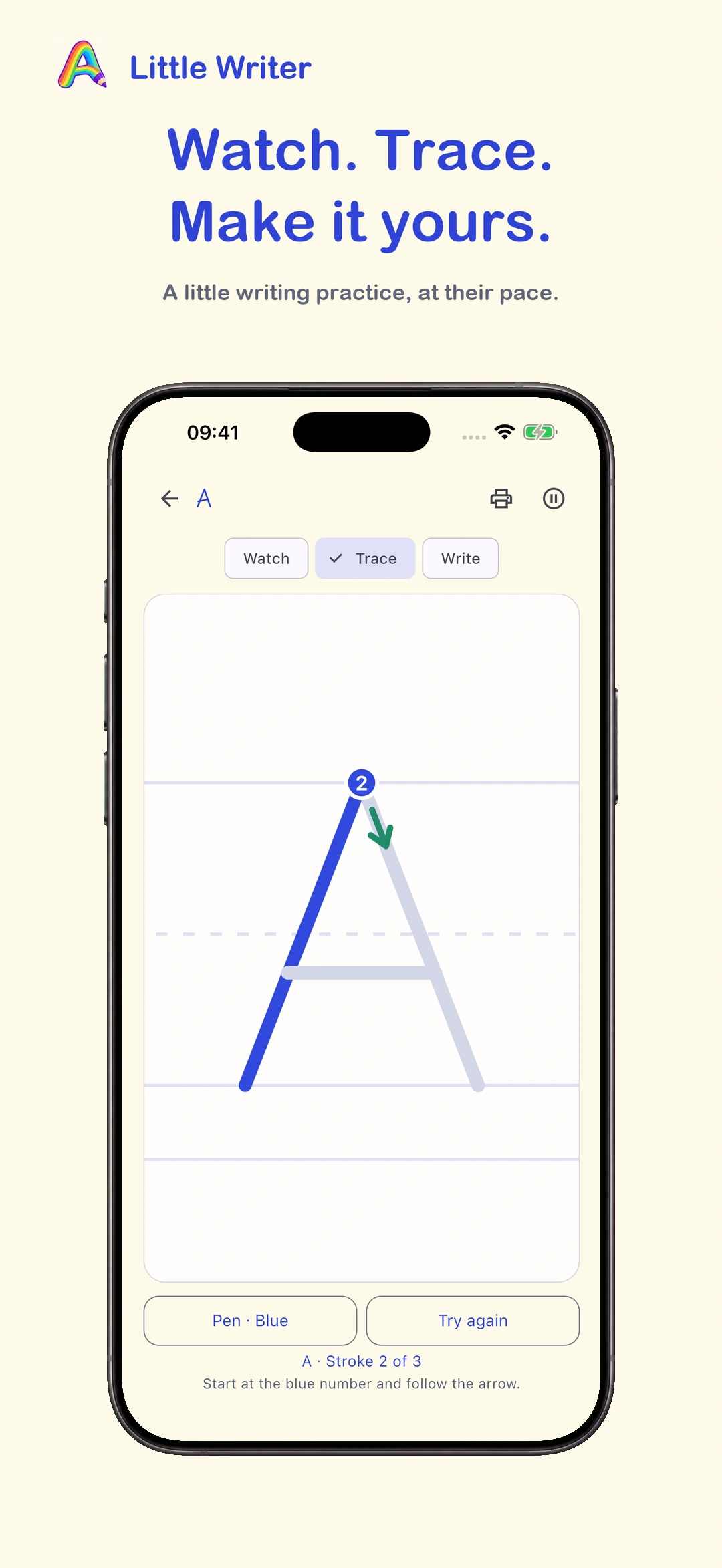 Little Writer: Name Tracing · iPhone · Tracing
