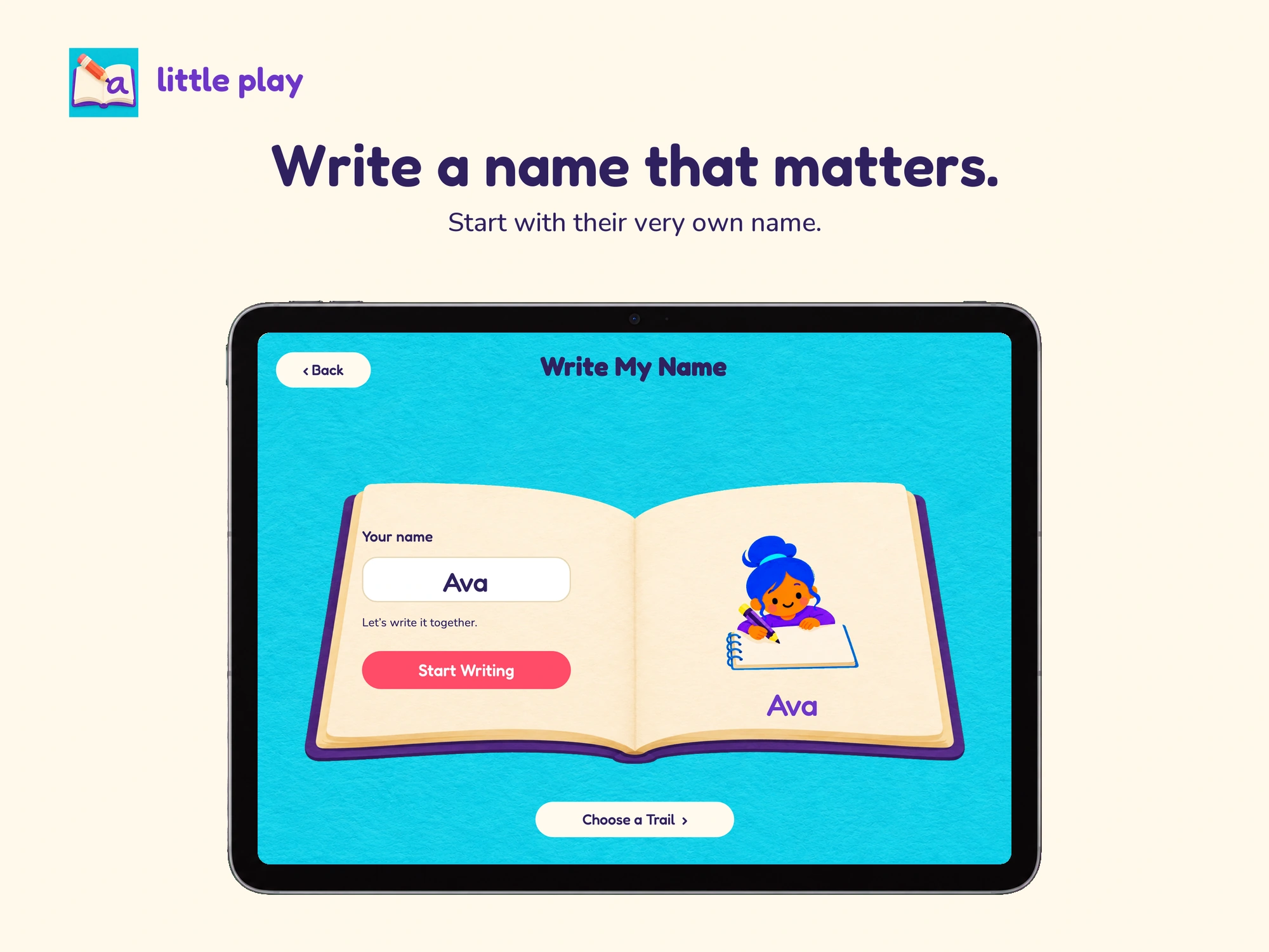 Little Play: Name Tracing · My name