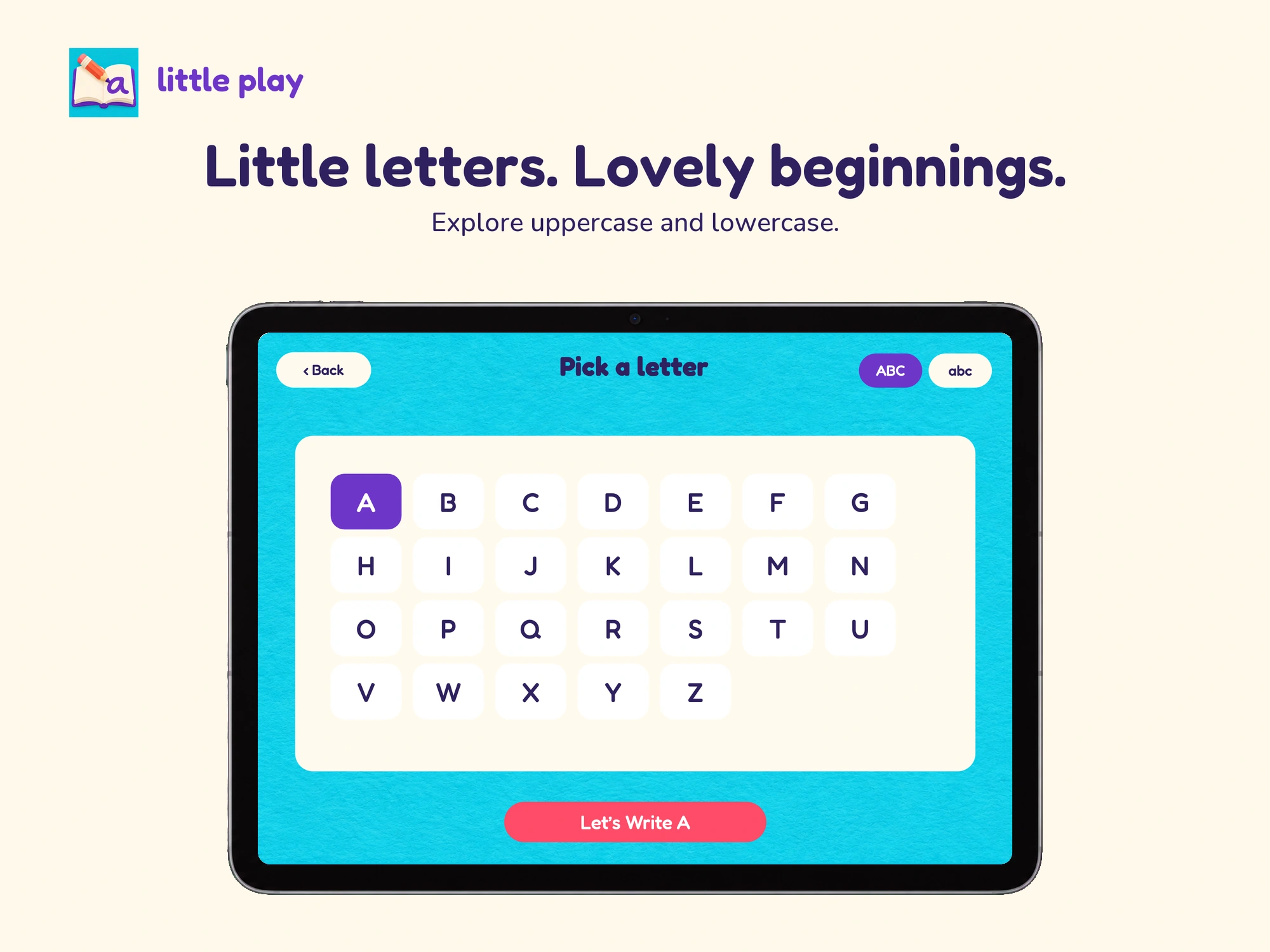 Little Play: Name Tracing · iPad · English letters