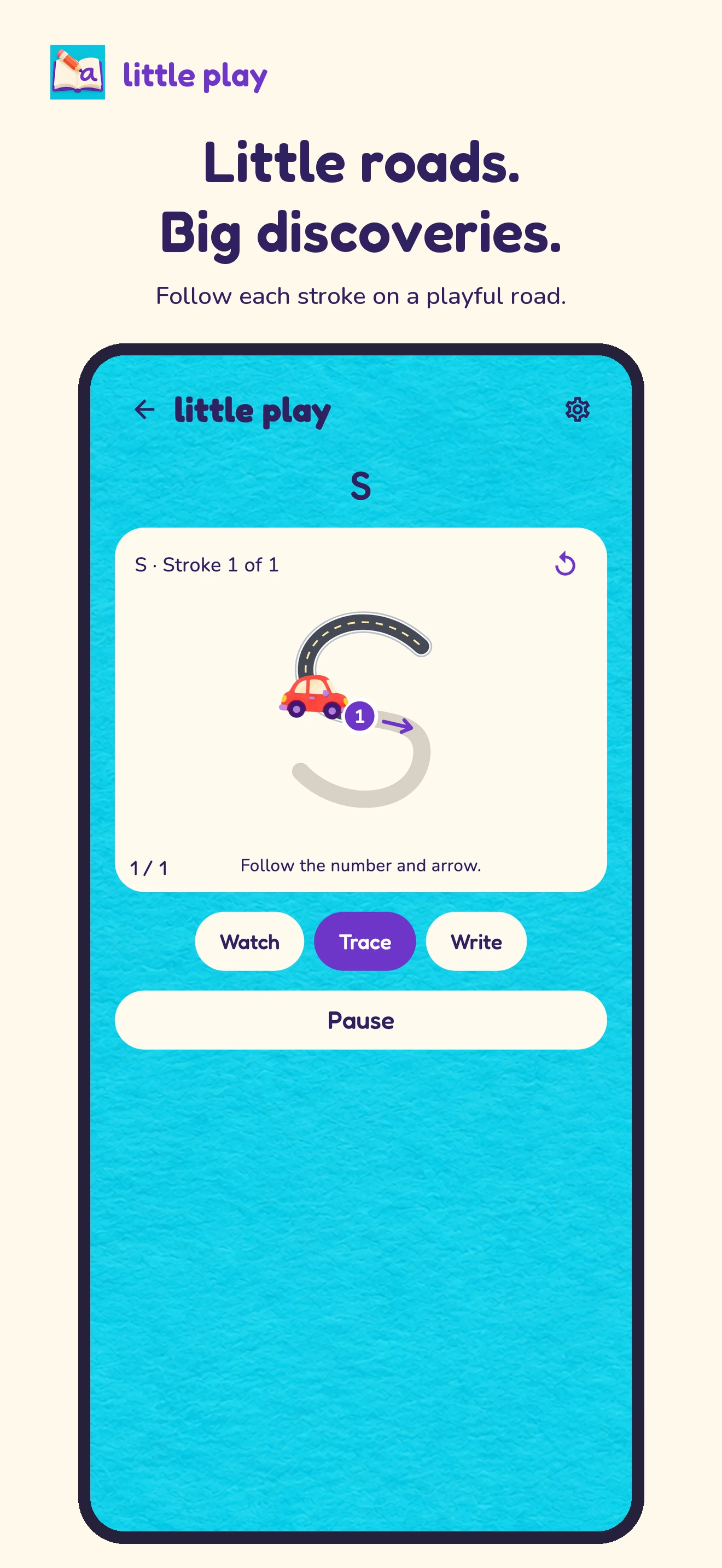 Little Play: Name Tracing · iPhone · Tracing